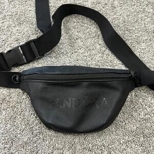 Pandora Black Faux Leather Fanny Pack